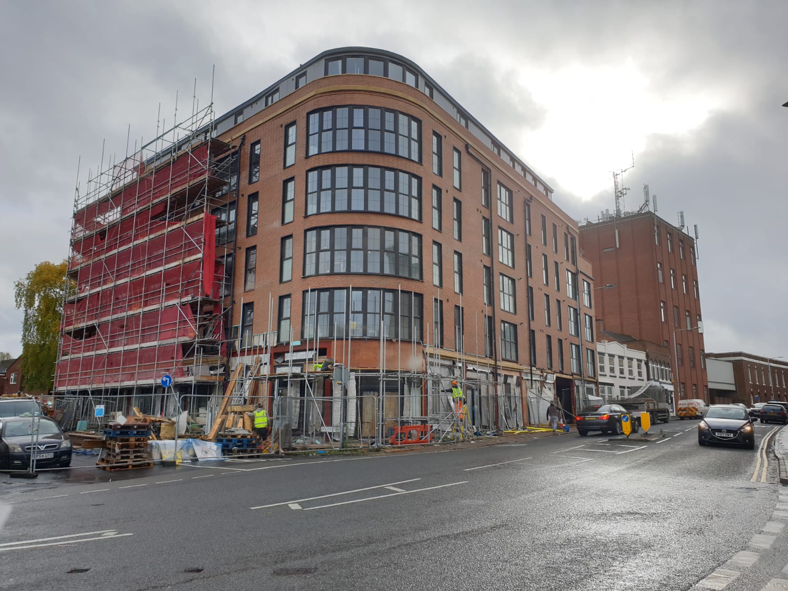 Brick facade nearing completion at Loughborough